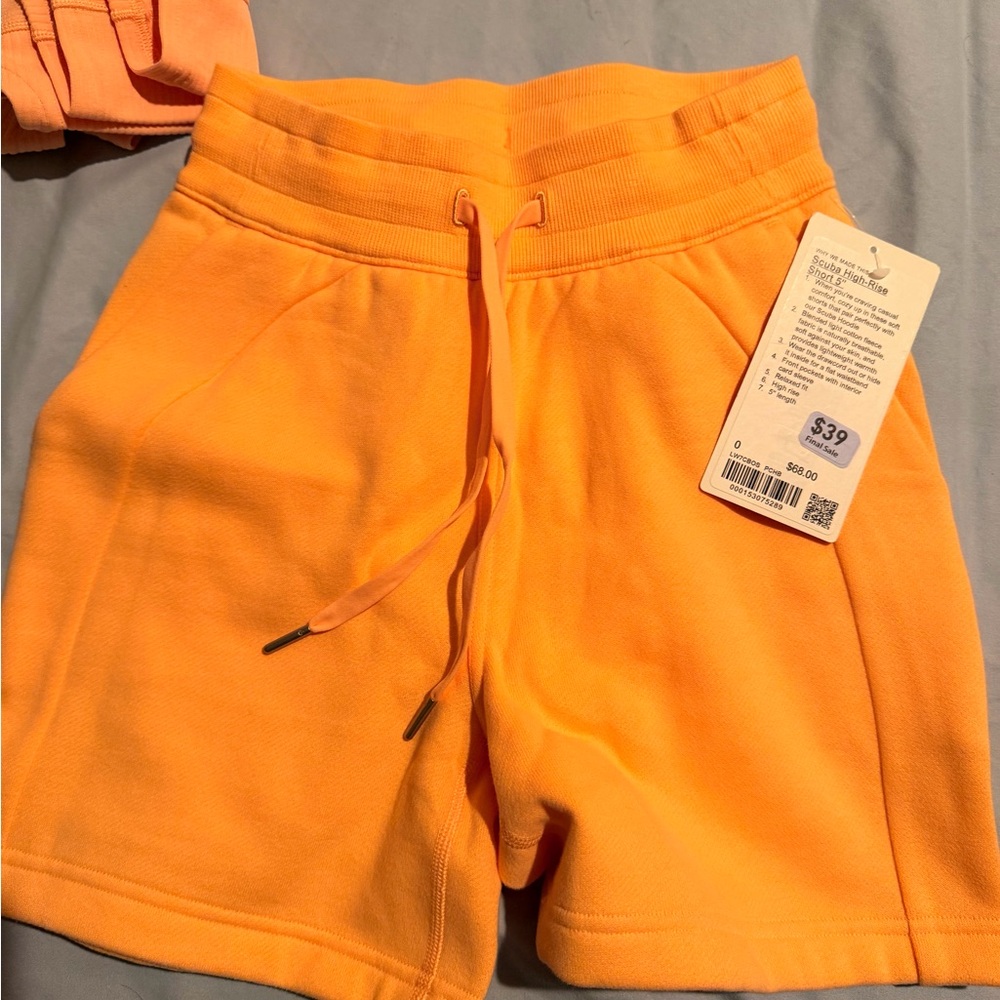 Lululemon scrub high rise short